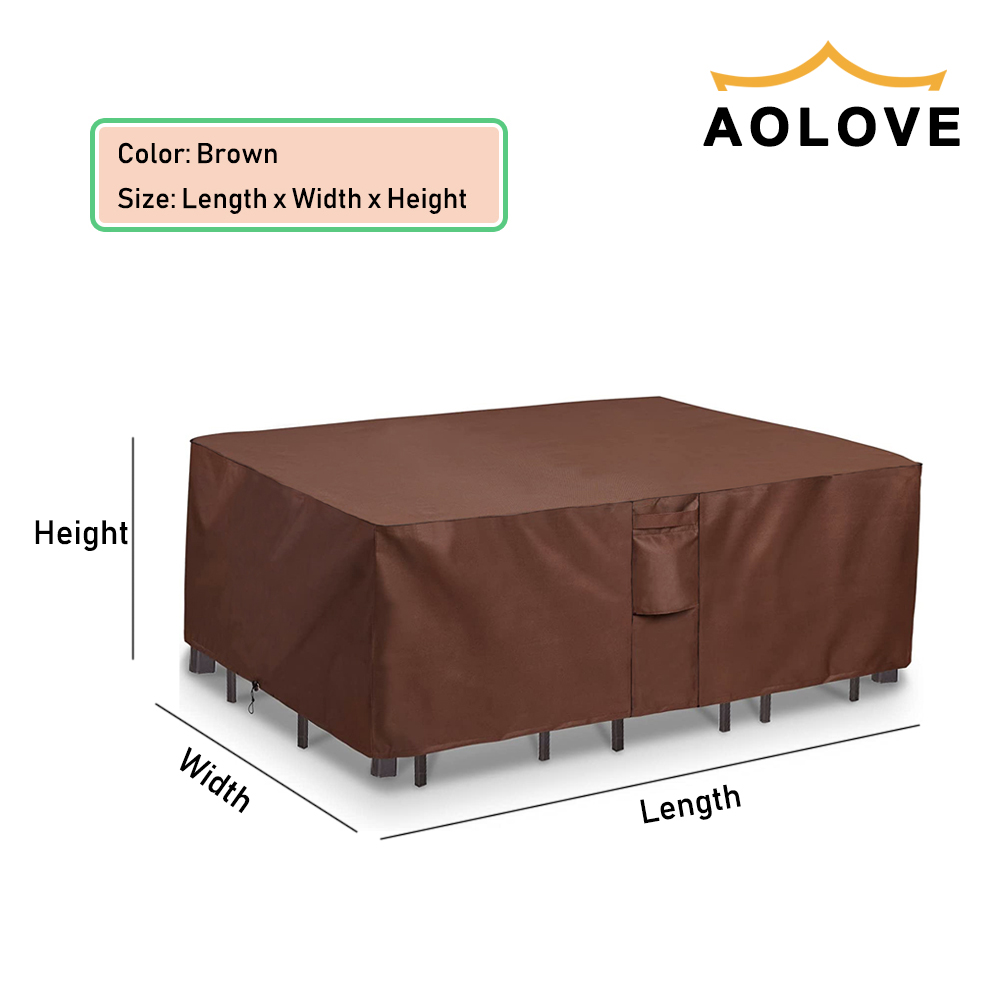 Brown 420D HEAVY DUTY Outdoor  - Outdoor Furniture Weatherproof ulasan dan harga