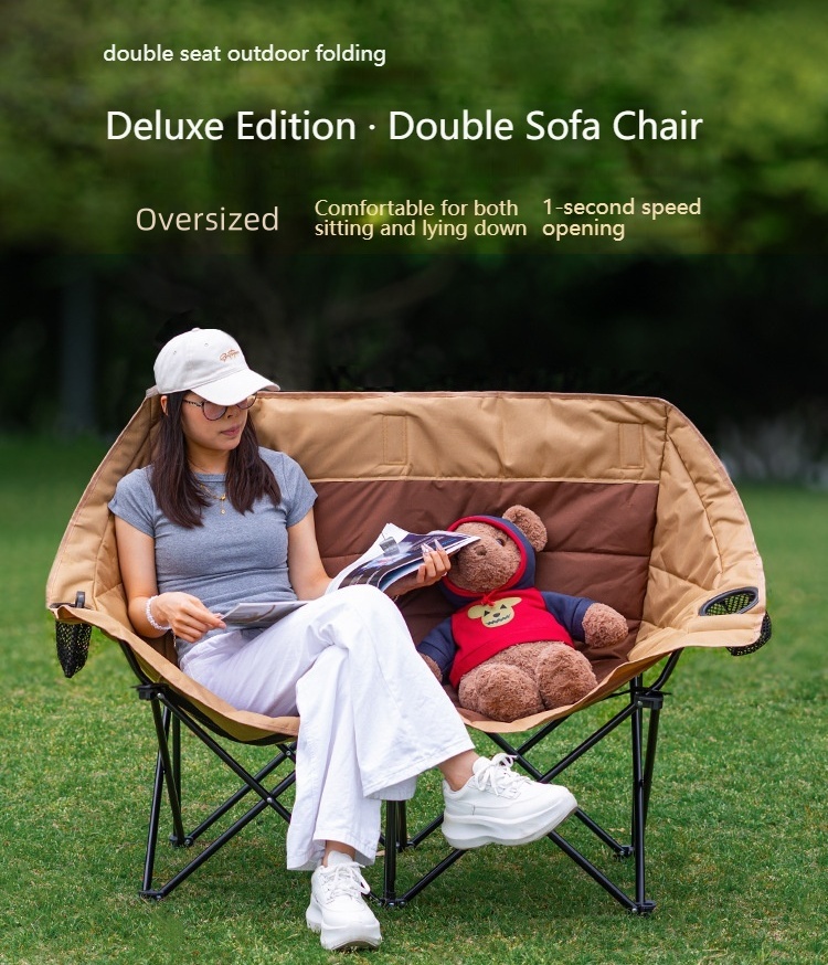 Outdoor Camping Double Folding - Outdoor Furniture Plus ulasan dan harga