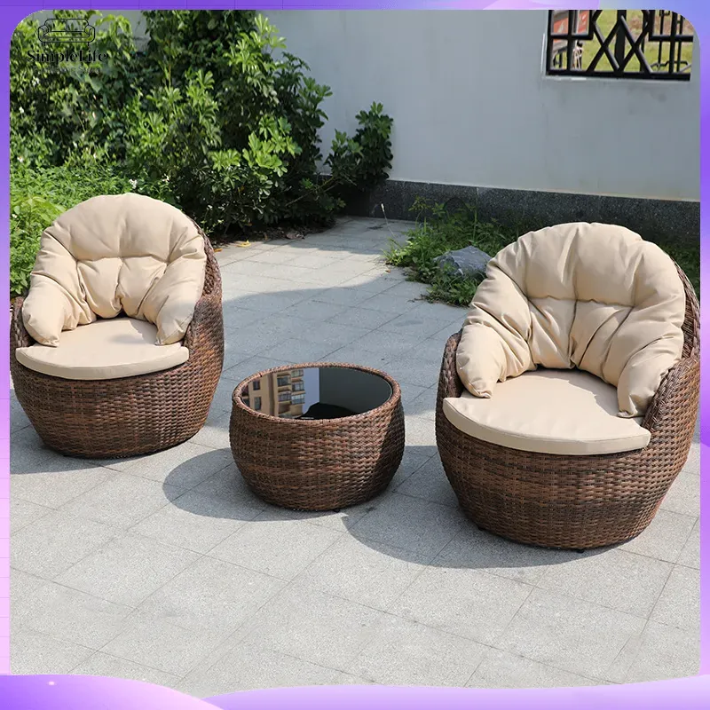 Wicker Outdoor Sofa Set for Sm - Rattan Lounge Set ulasan dan harga