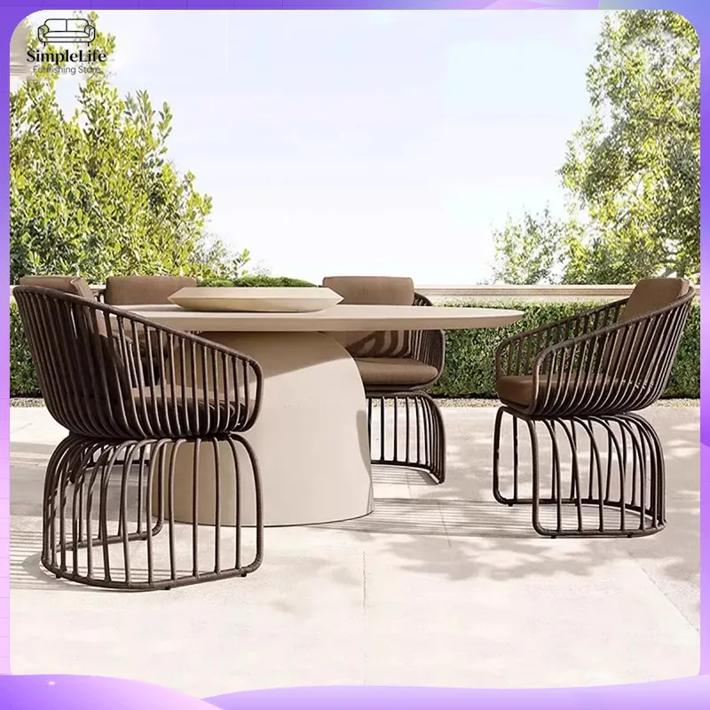 Outdoor Rattan Sofa Set with C - Rattan Lounge Set ulasan dan harga