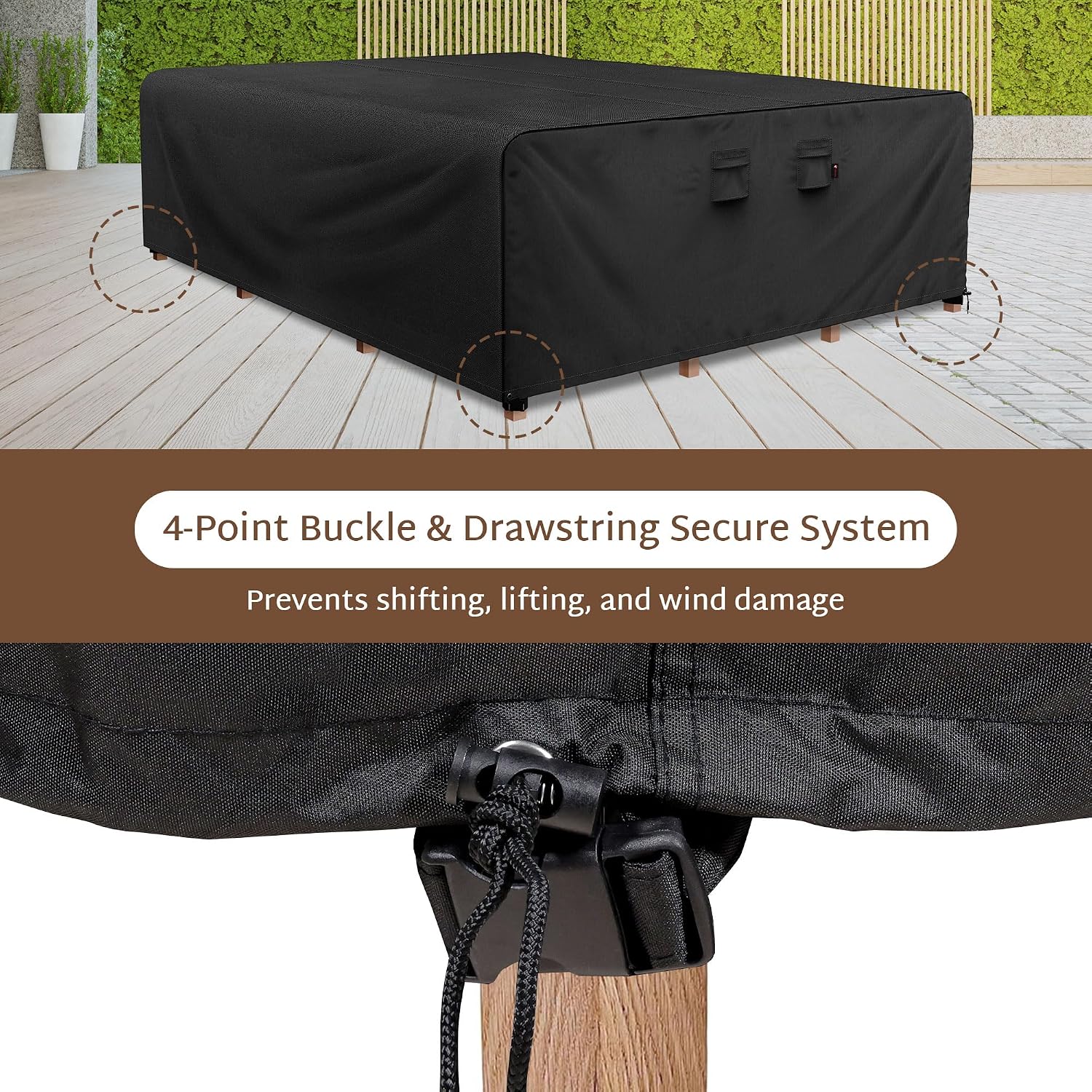 Rectangular 600D Heavy-Duty Ou - Outdoor Furniture Weatherproof ulasan dan harga