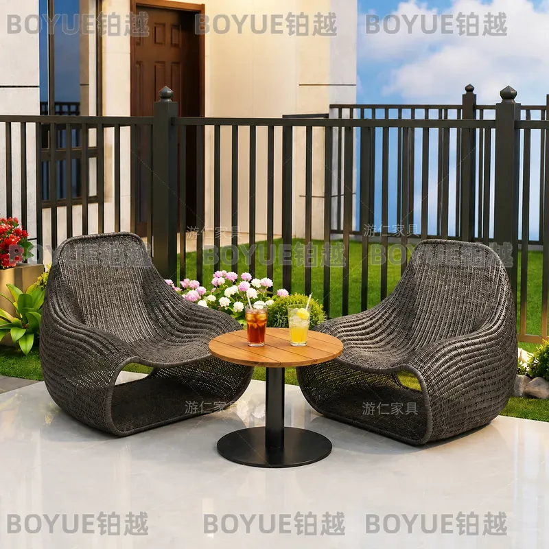 Outdoor Wicker Patio Furniture - Rattan Lounge Set ulasan dan harga
