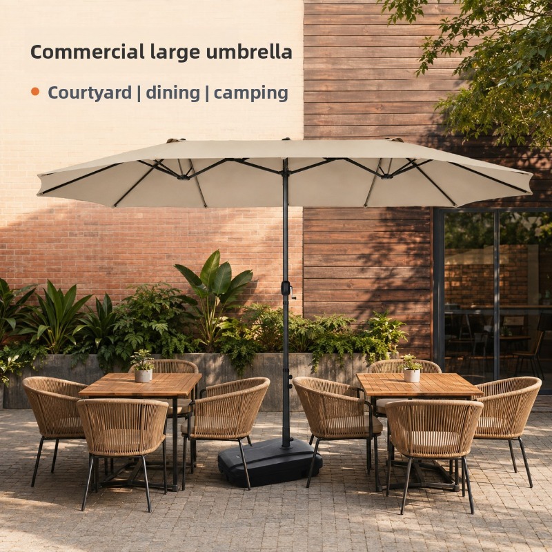 Outdoor Shade Umbrella Large C - Outdoor Furniture With Umbrella ulasan dan harga