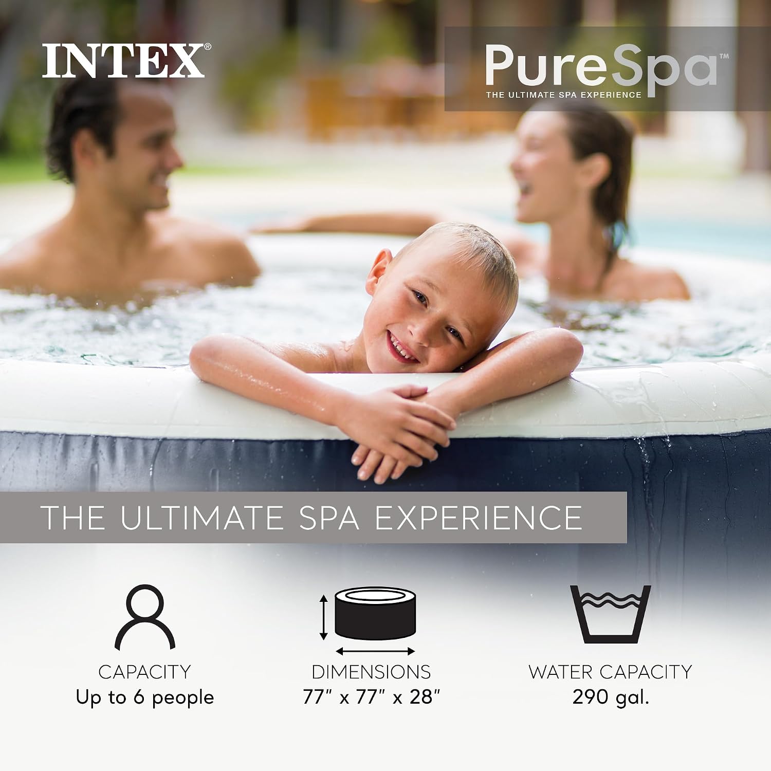 PureSpa 4 Person Inflatable Ho - Inflatable Hot Tub ulasan dan harga