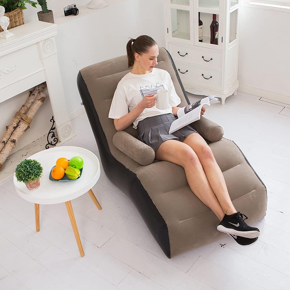Folding Lazy Sofa,Inflatable L - Outdoor Furniture Hay ulasan dan harga