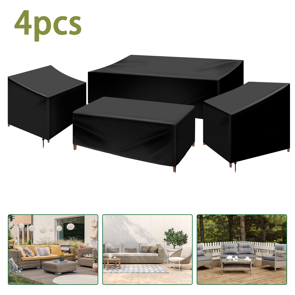 4Pcs Patio Furniture Cover Set - Outdoor Furniture Weatherproof ulasan dan harga