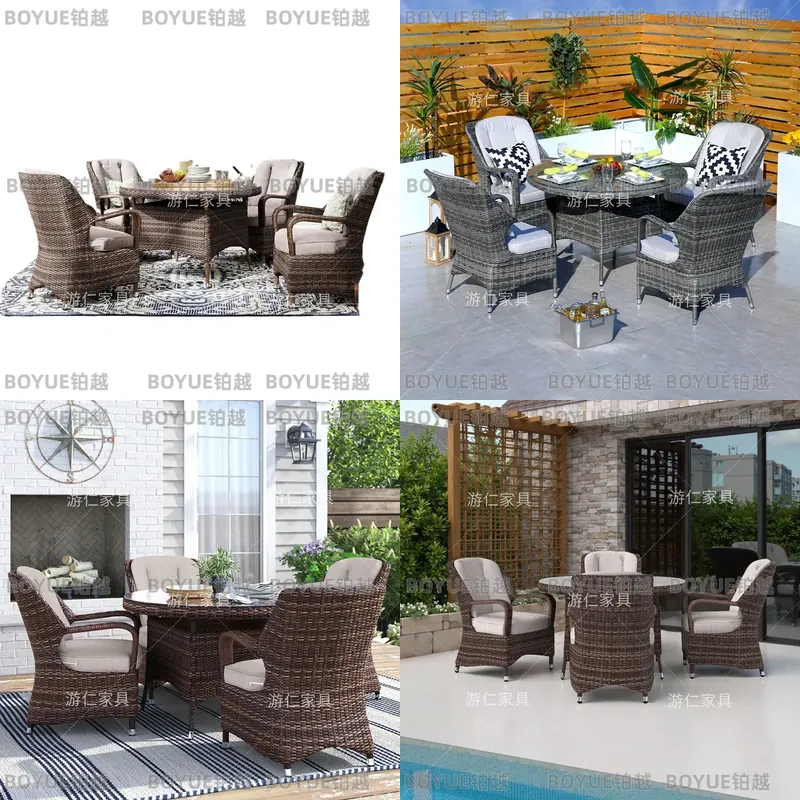 Outdoor Rattan Table Chair Sto - Rattan Lounge Set ulasan dan harga