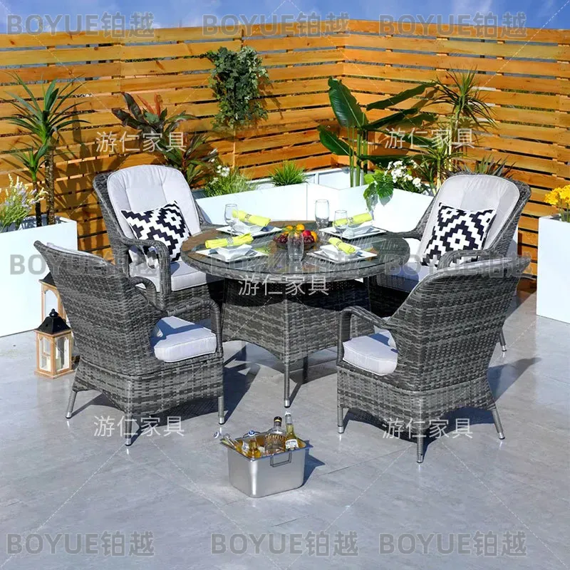 Outdoor Rattan Table Chair Sto - Rattan Lounge Set ulasan dan harga