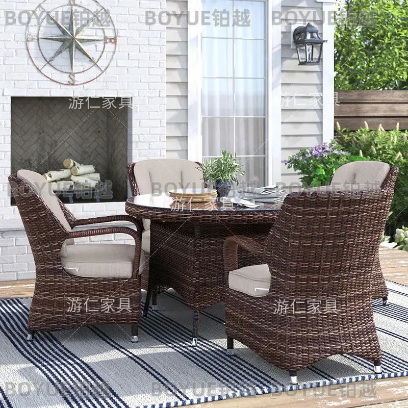 Outdoor Rattan Table Chair Sto - Rattan Lounge Set ulasan dan harga