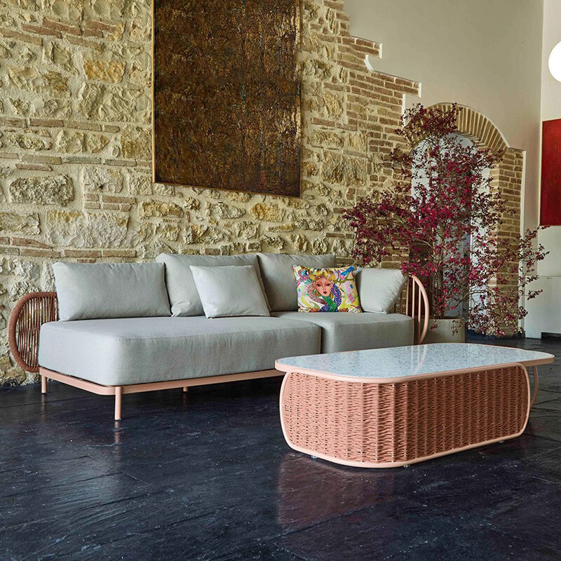 #Luxury Modern 3-Seater Outdoo - Rattan Lounge Set ulasan dan harga