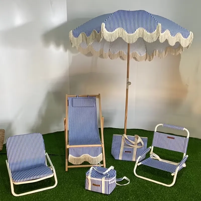 Custom Cotton Canvas Beach Umb - Outdoor Furniture Plus ulasan dan harga